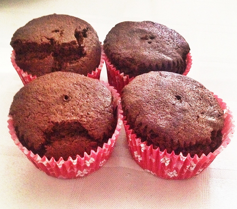 Meting Hardheid Draai vast Chocolade cupcakes uit de Airfryer (of oven)⋆